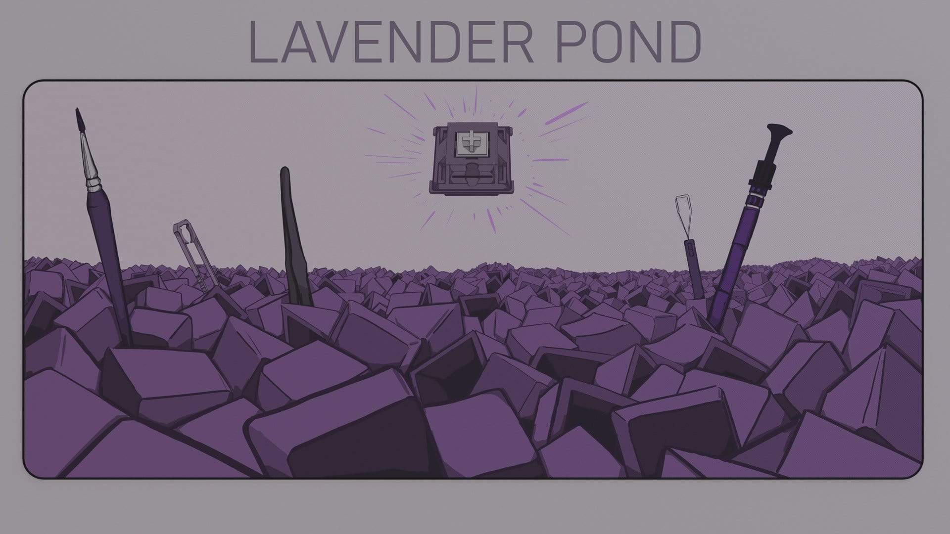 Skeil SeaCAPS Deskmat Lavender Pond (Purple)
