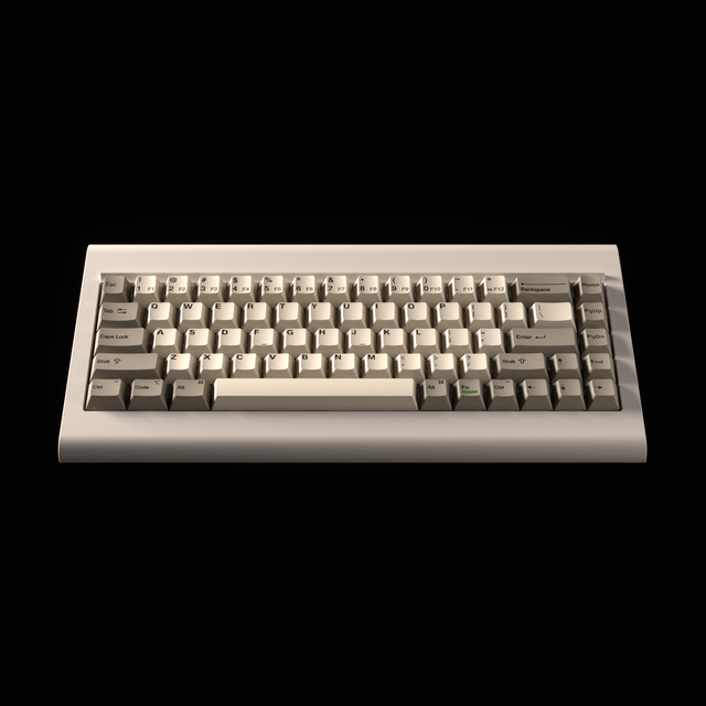 Vortex Vortex PC66 Prebuilt Keyboard kit - 68 Key ISO / Retro White / Cherry MX Blue (Clicky)